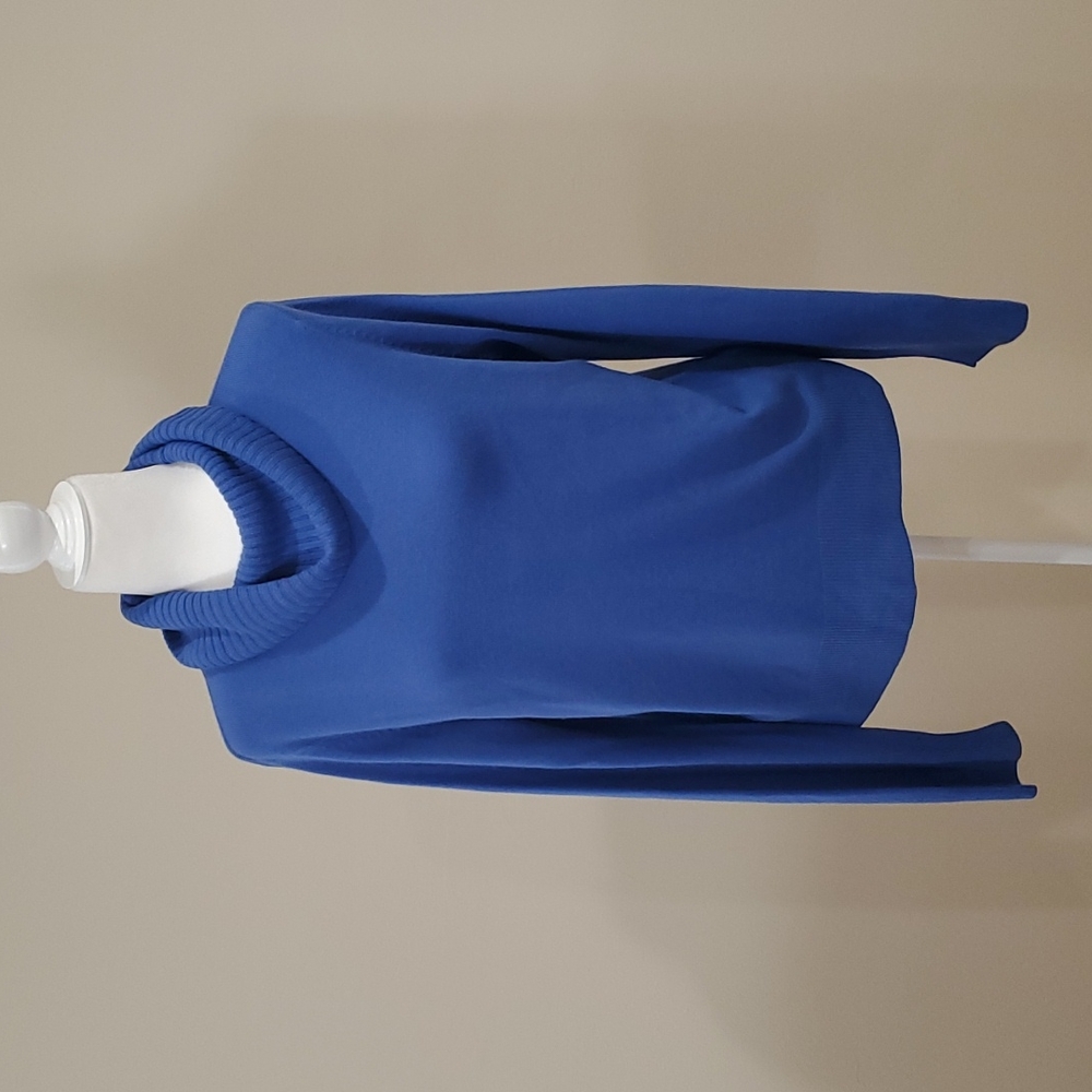 Josephine Chaus Royal Blue Cowl Neck Sweater - Size L